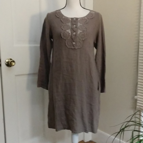 carla conti linen dress